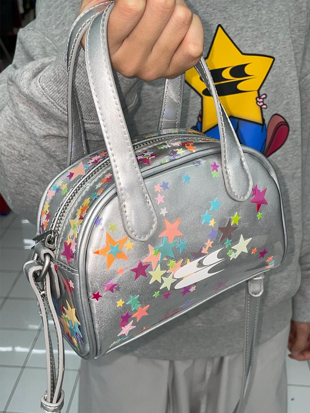 CryingCenter Y2K Star Shiny Boston Bag
