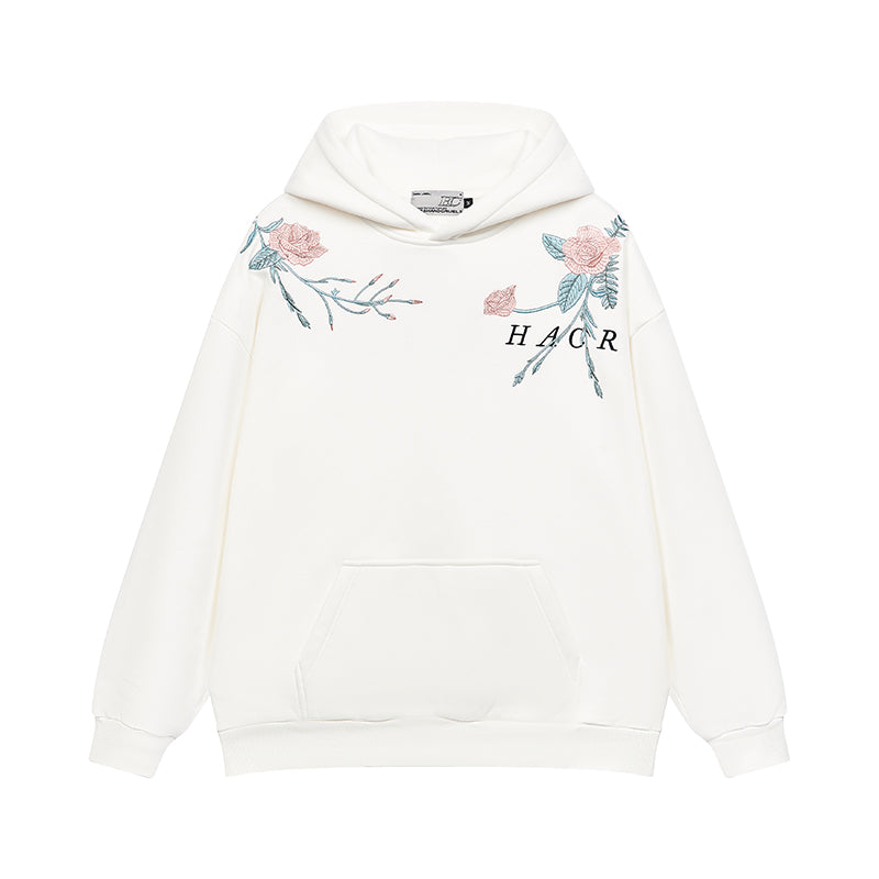 Harshandcruel Entwined Begonia Colorway Embroidered Hoodie