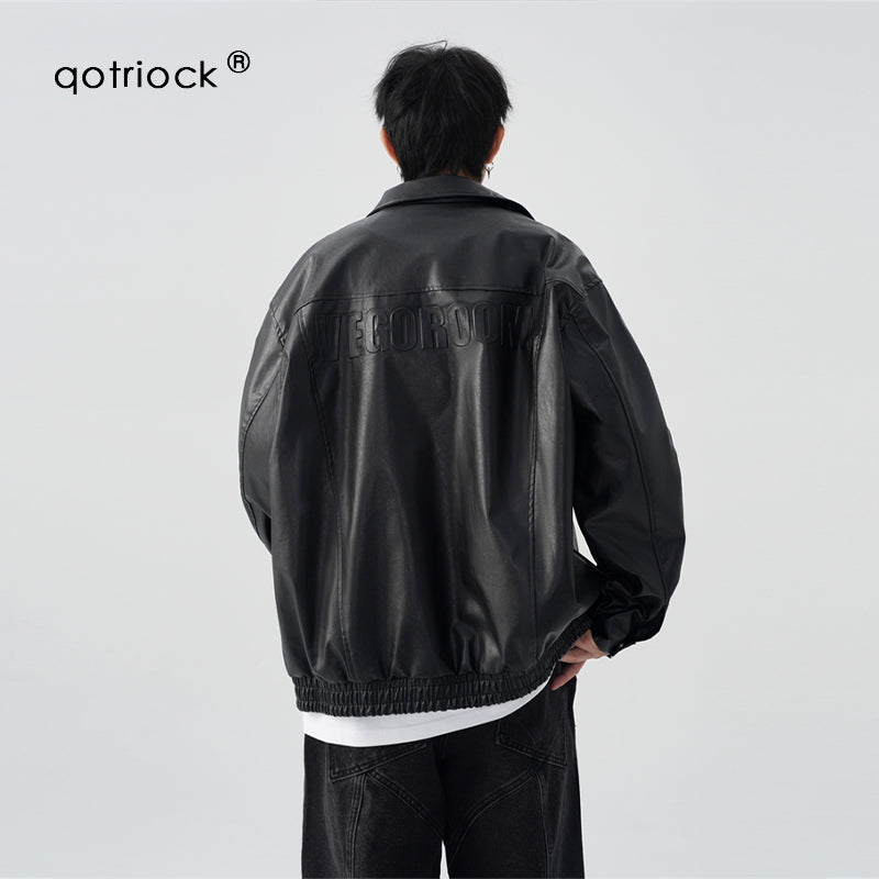 "Clearance" QOTRIOCK Leather Jacket