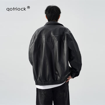 QOTRIOCK Leather Jacket