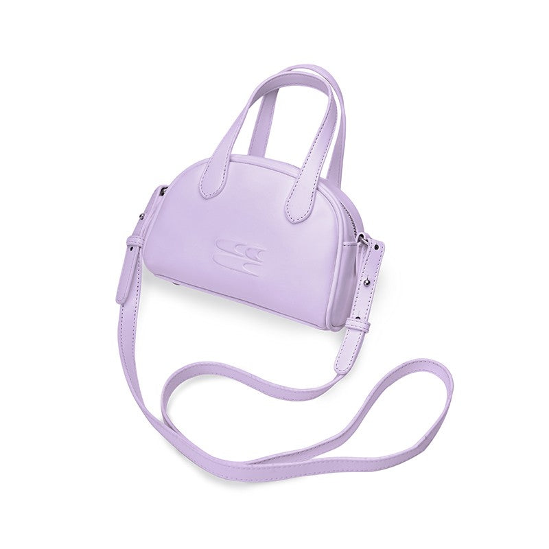 CryingCenter Classic Vintage Mini Milk Tea White Boston Crossbody Bag