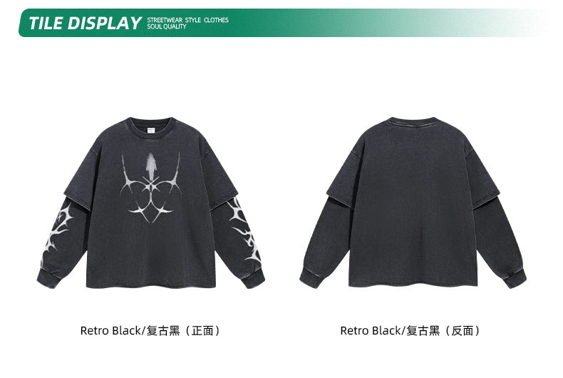 ARTIE Double Layer HASHI Long Sleeve Tee