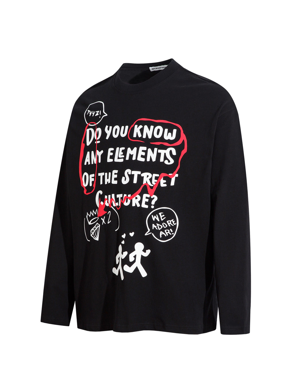 BF. BORFEND Street Letter Loose Sweatshirt