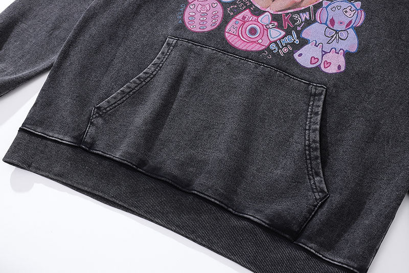 TKPA HK Washed 100% Cotton Hoodie