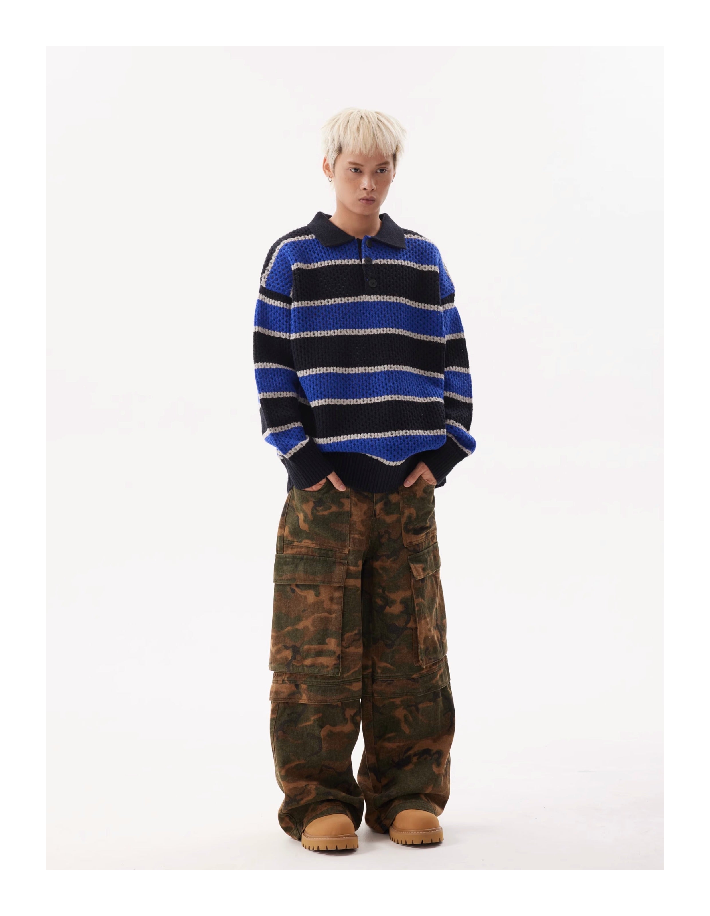 BTSG Camo Baggy Cargo Pants