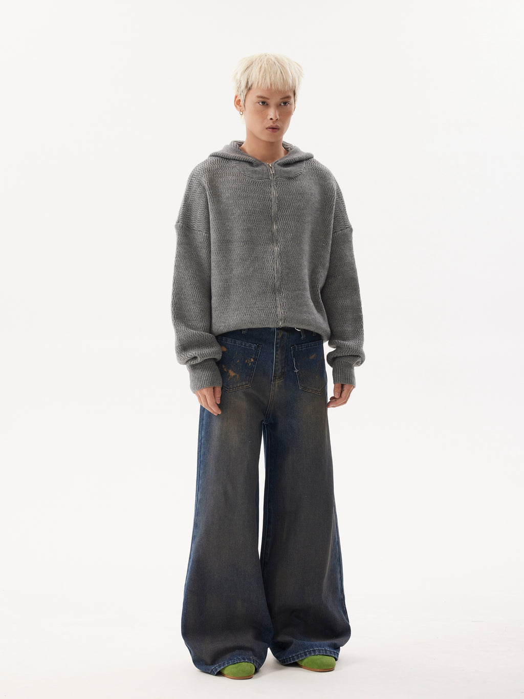 BTSG Lazy Meradra Hooded Knit Jacket