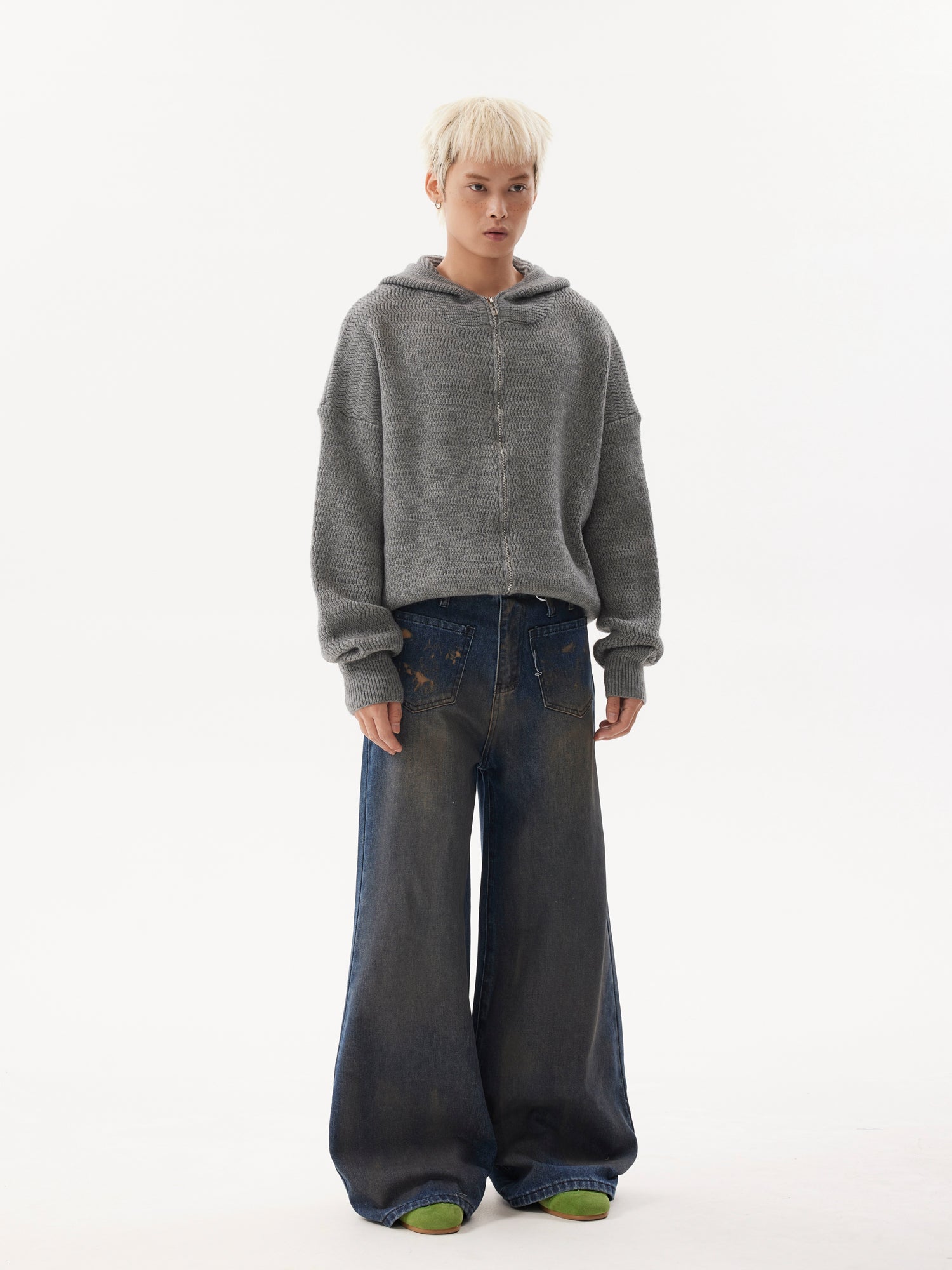 BTSG Lazy Meradra Hooded Knit Jacket