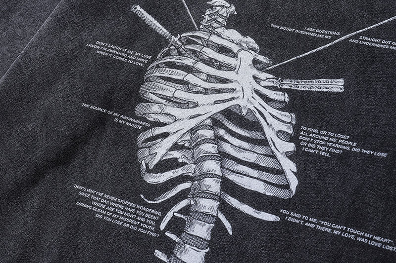 TKPA SKELETON Washed 100% Cotton Hoodie