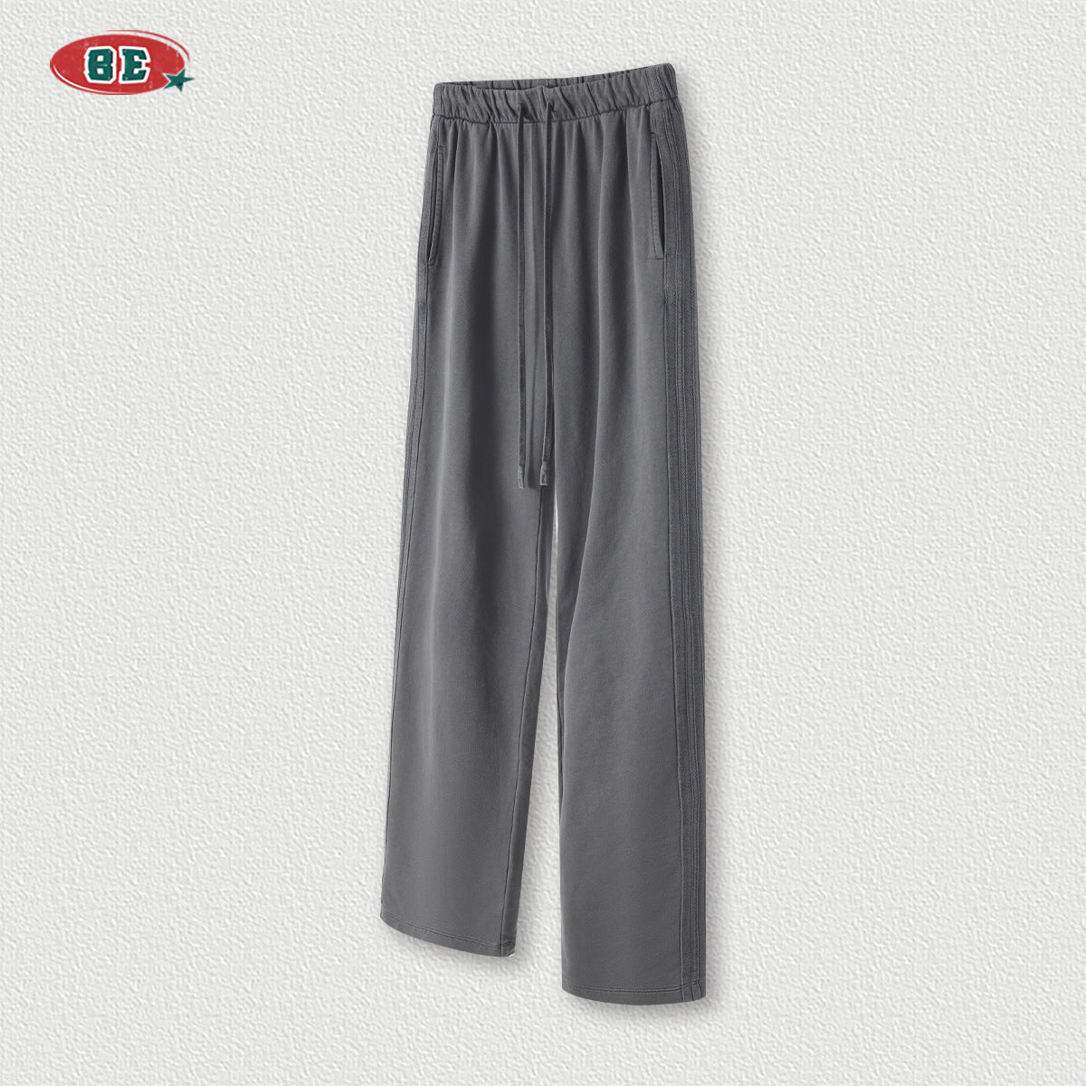 BE 450G 100% Cotton Washed Loose Sweatpants