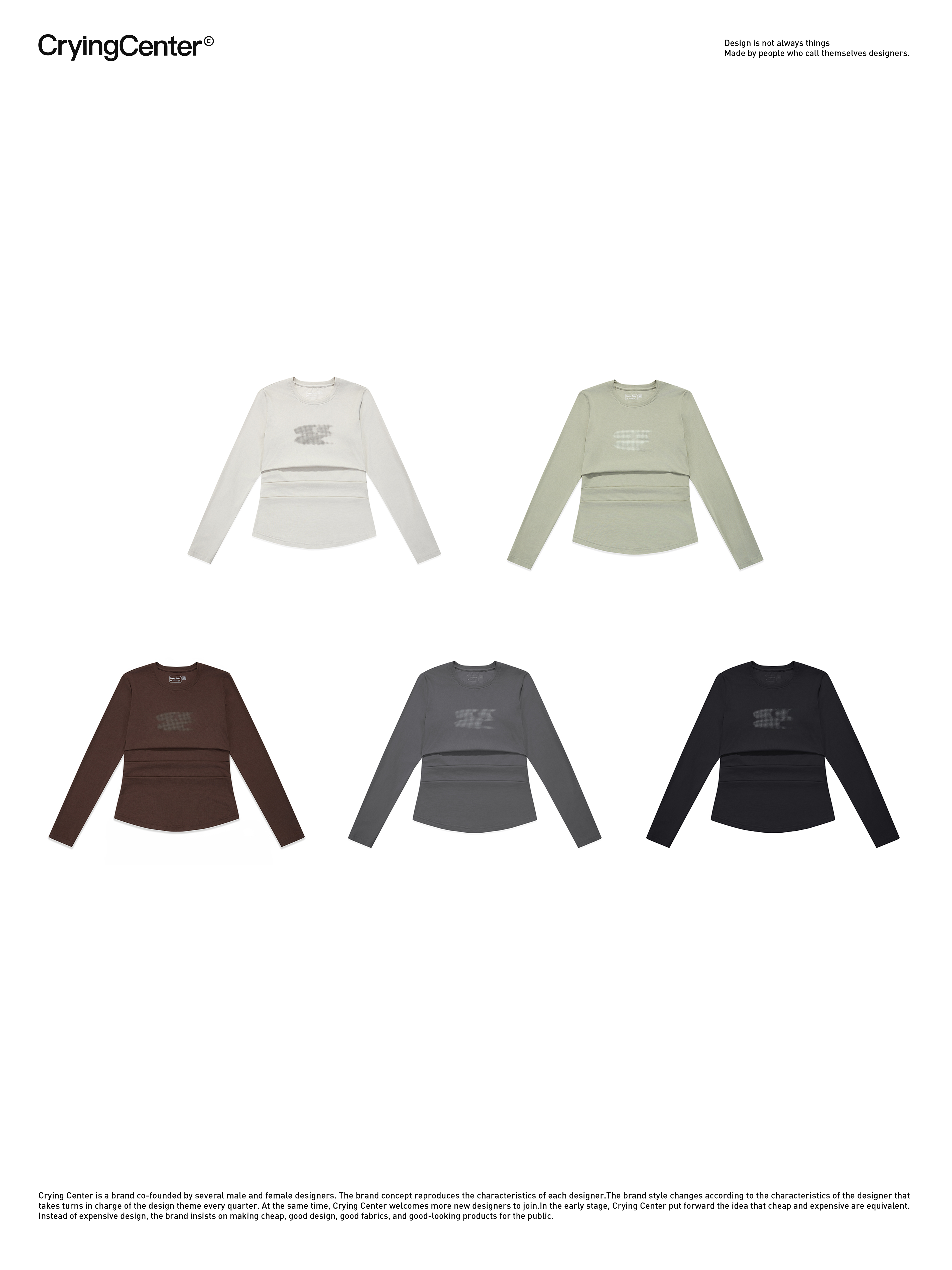 CryingCenter Sand Watch Long Sleeve Tee