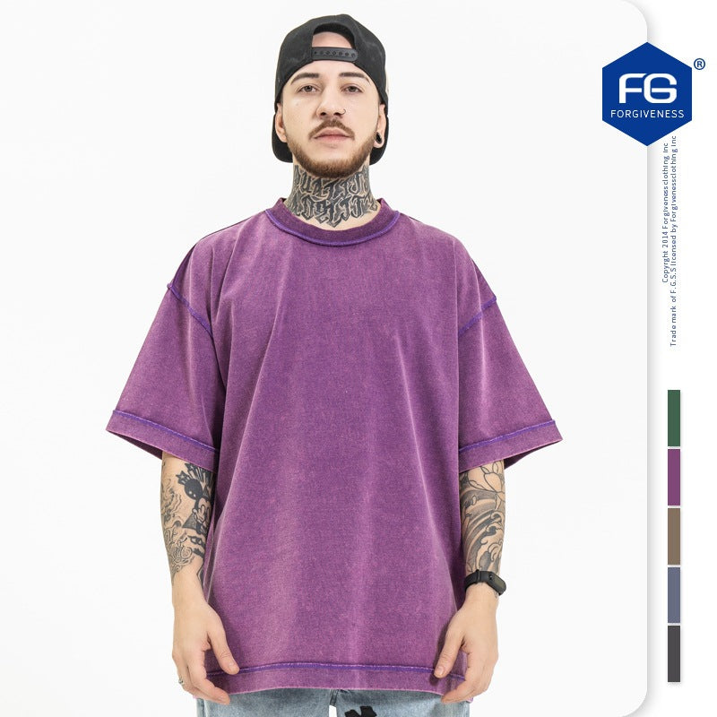 FORGIVNESS  270g Dropped Shoulder Short Sleeve Tee