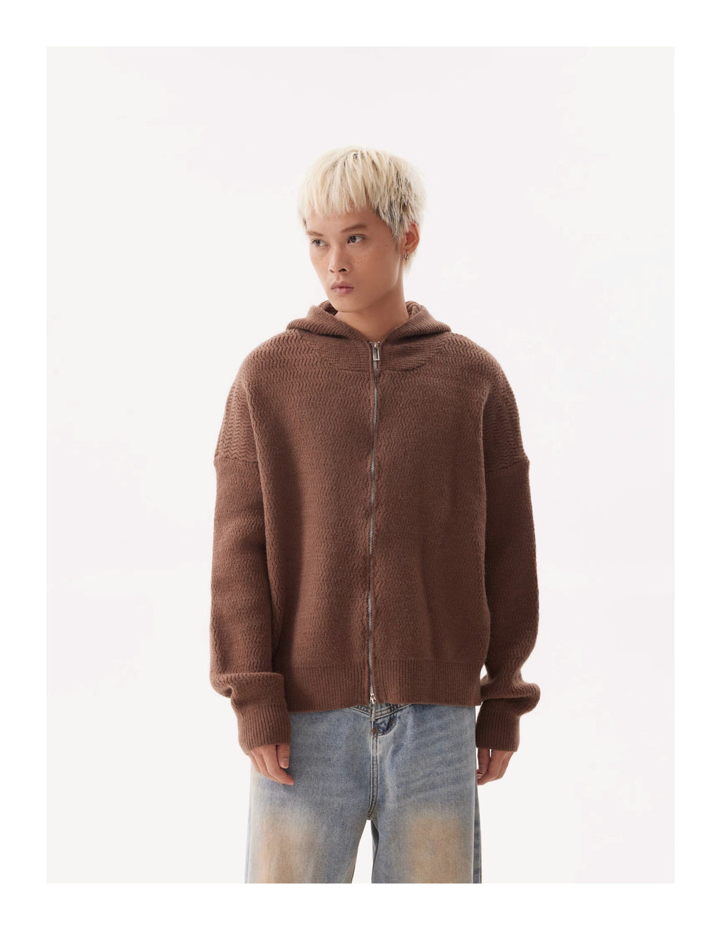 BTSG Lazy Meradra Hooded Knit Jacket