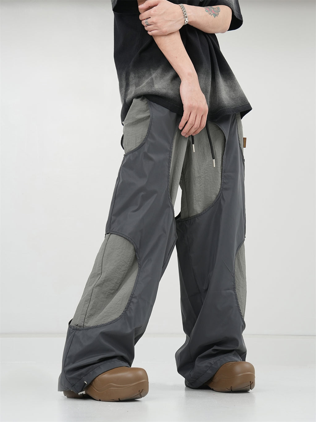 BTSG American Vintage Loose wide-Leg Athleisure Pants
