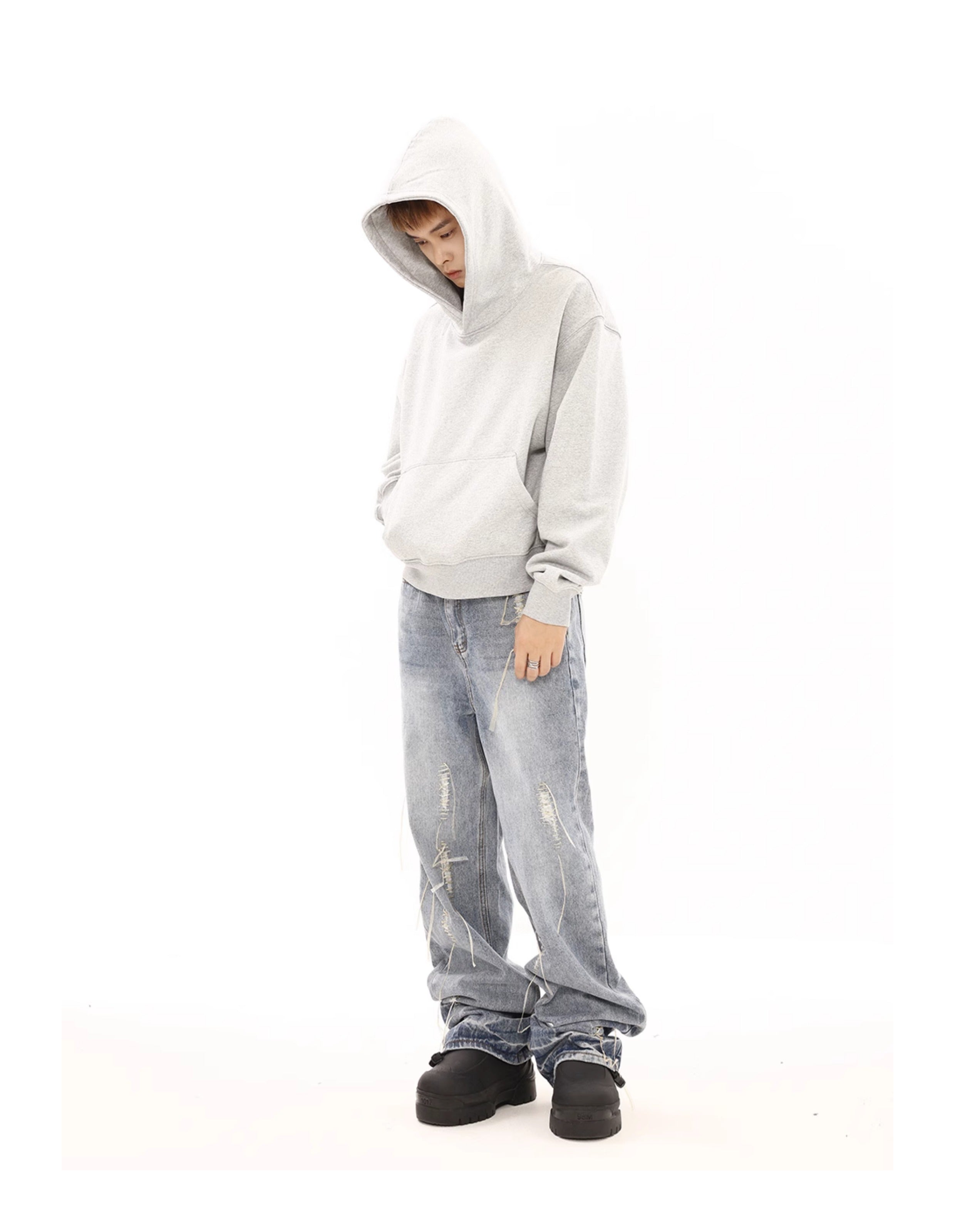 BTSG Cropped Commuter Boxy Hoodie