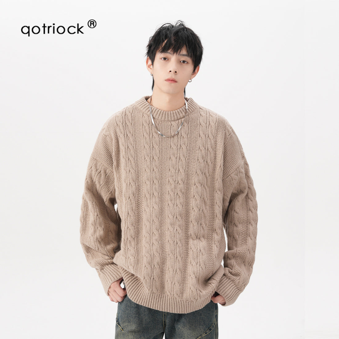 QOTRIOCK Japanese Twist Sweater