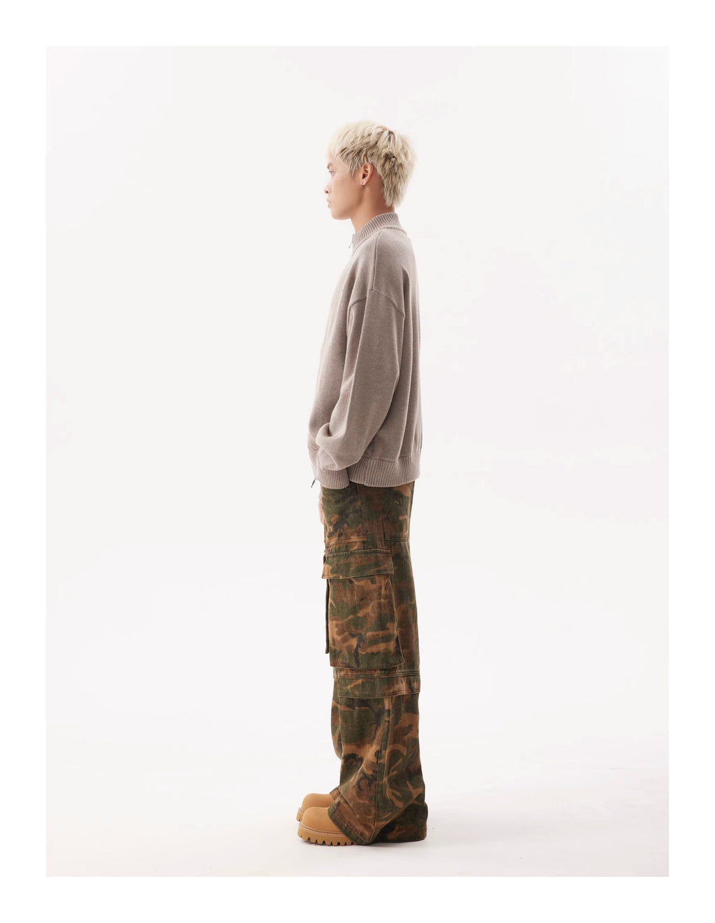 BTSG Camo Baggy Cargo Pants