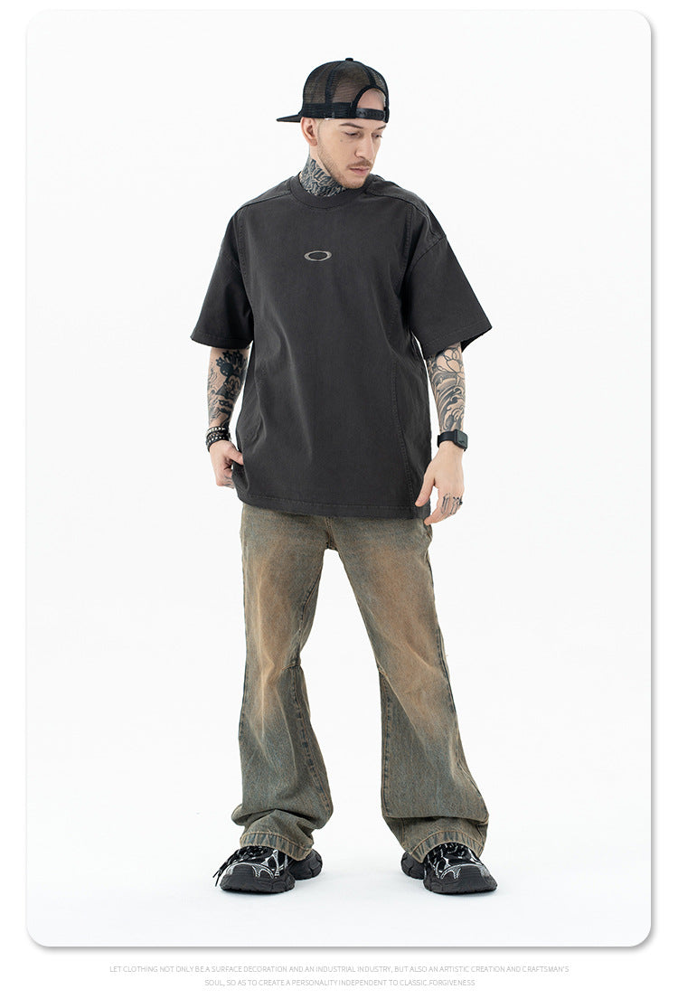 FORGIVNESS  OAK Embroidery Heavy Short Sleeve Tee