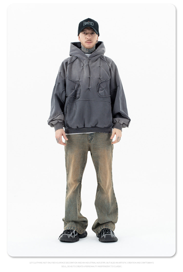 سترة ثقيلة مصبوغة بتصميم إبداعي من Lanhai