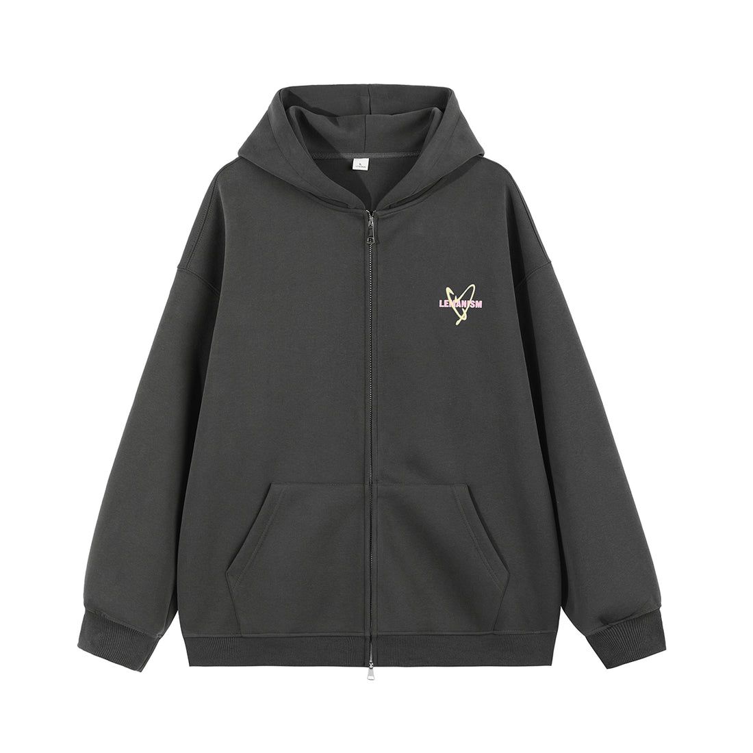 Lemanism Japanese H<3 Zipper Hoodie Jacket