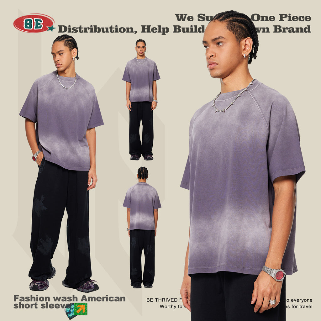 (Clearance) BE 100% Cotton Gradient Wash Tee