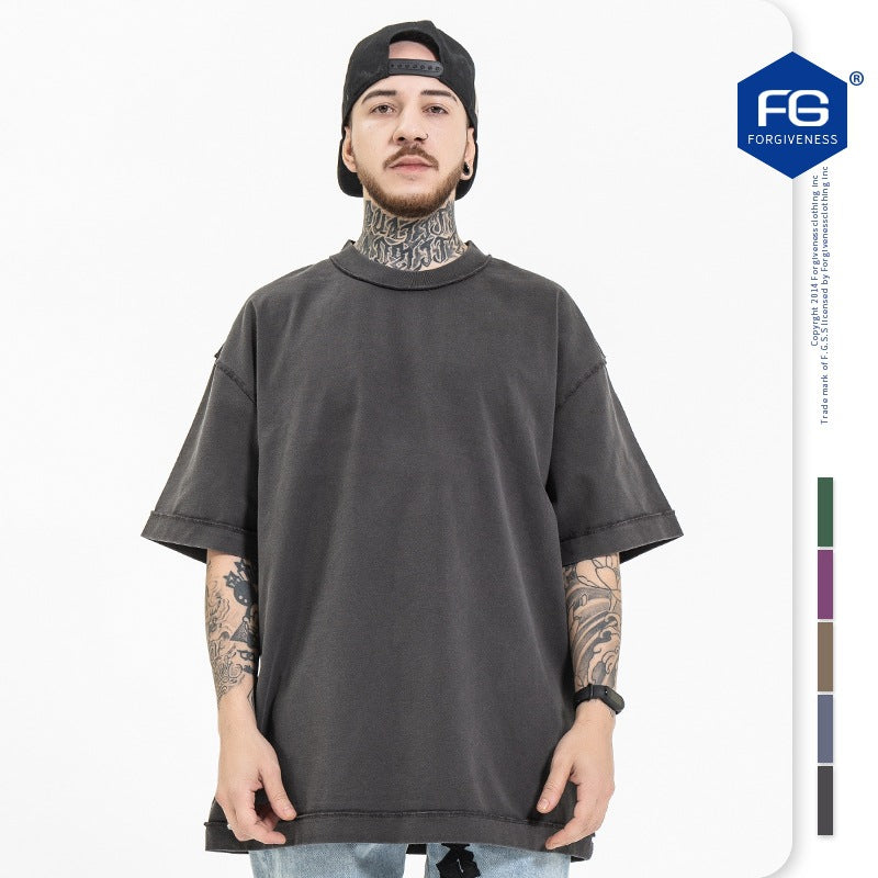 FORGIVNESS  270g Dropped Shoulder Short Sleeve Tee