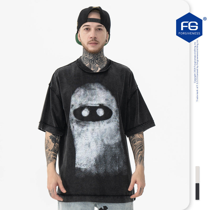 FORGIVNESS  Graffiti Cartoon Portrait Print Short Sleeve Tee