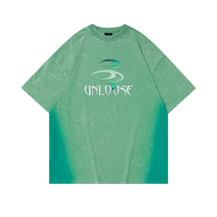 #OVDY 260G Washed Distressed Short Sleeve