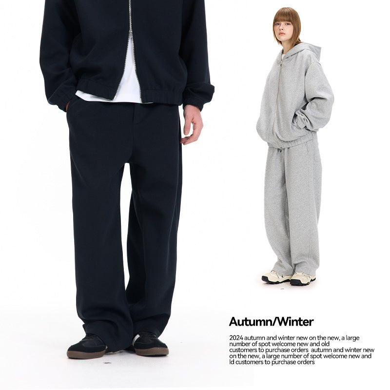 UNF 380g Winter Zipper Hooded Jakcet X Sweatpants