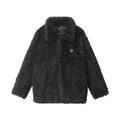 Nariele Puffy Wool Retro Solid Loose Cotton Jacket