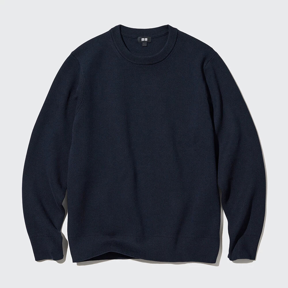 Uniqlo Ribbed Crew Neck Long Sleeve Top Sweater