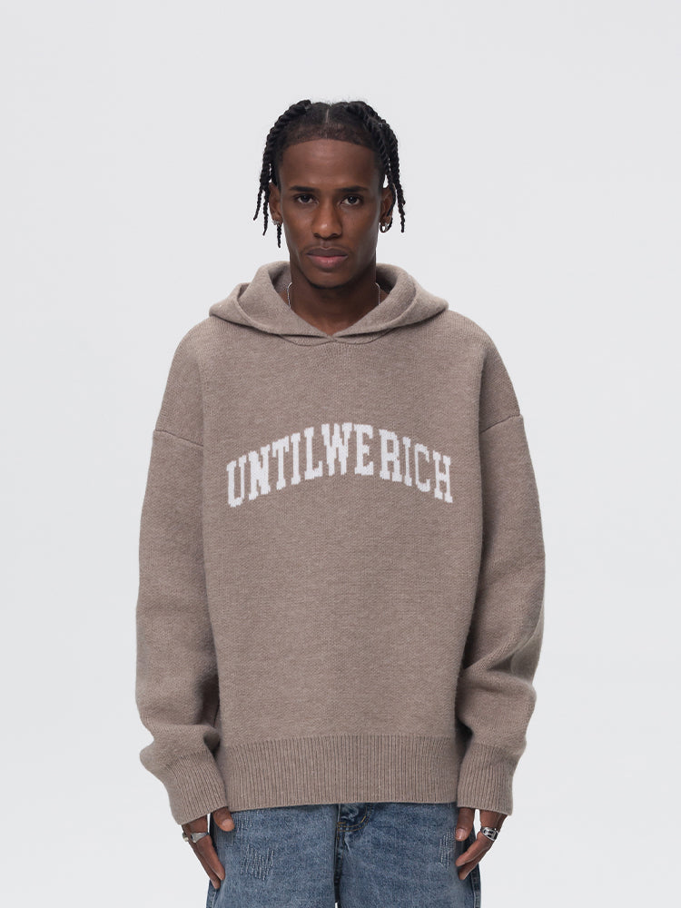 UNTILWERICH KNIT LOOSE HOODIE