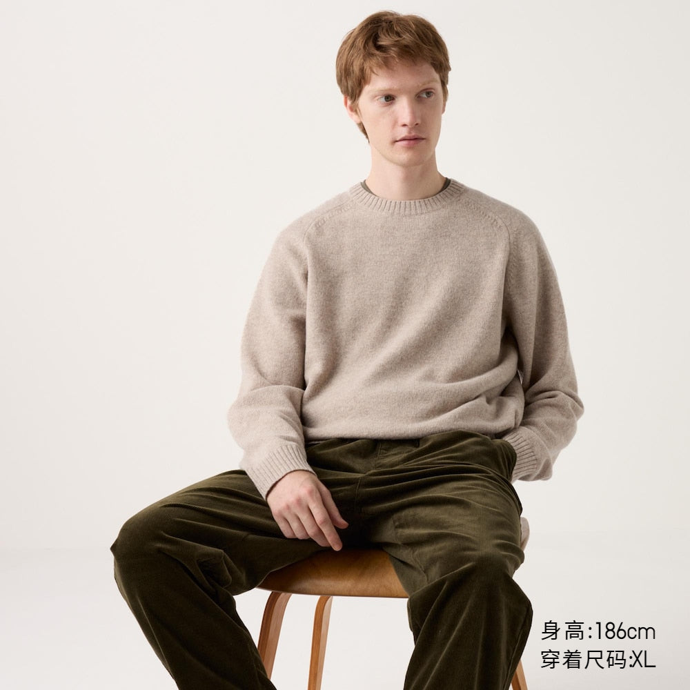 UNIQLO Soft Sheep Crewneck Knitwear Long Sleeve Sweater