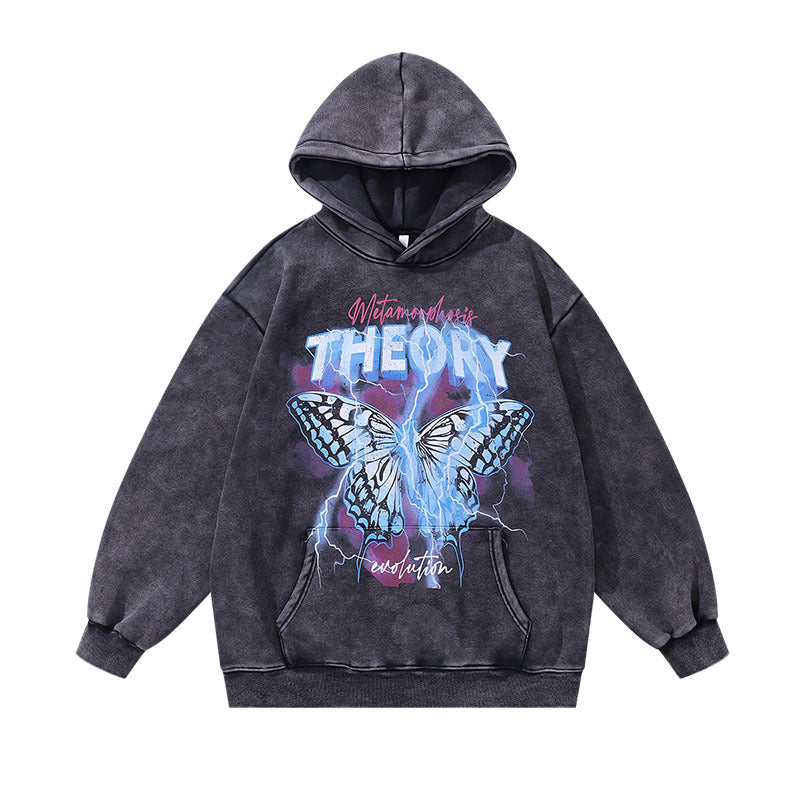 TKPA Butterfly Washed 100% Cotton Hoodie