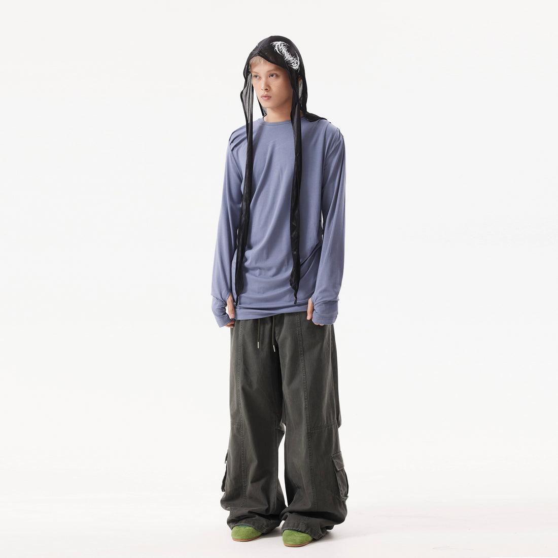 BTSG Deconstructed Cargo loose fit Pants