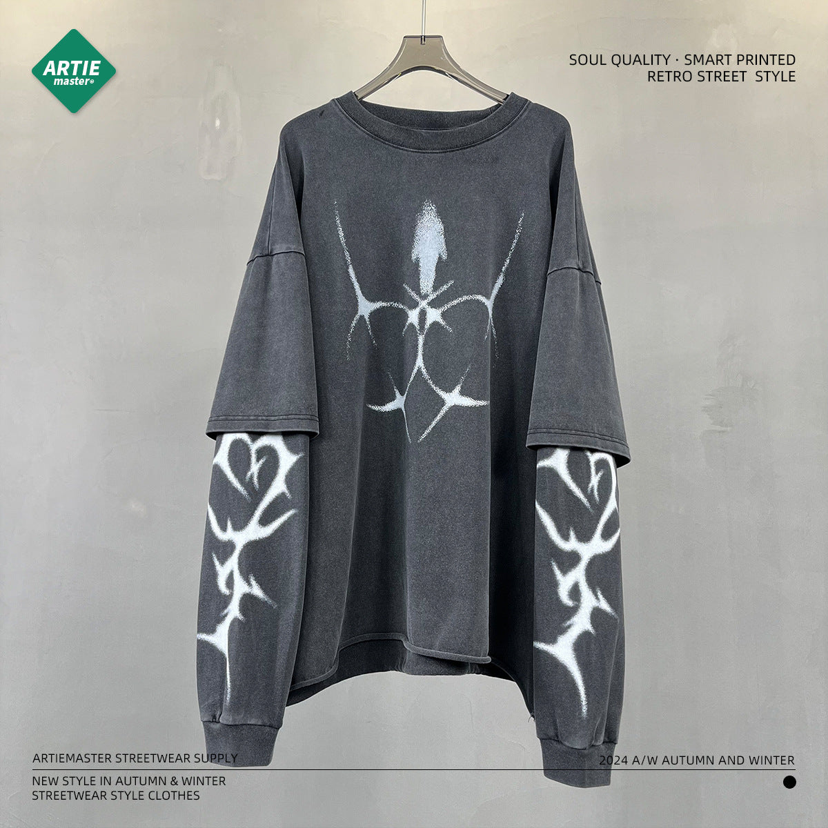 ARTIE Double Layer HASHI Long Sleeve Tee