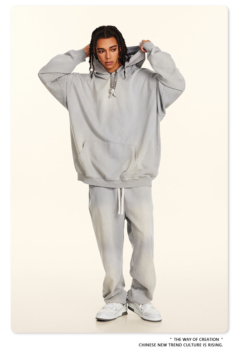 BE 360G Oversize Loose Disstressed Hoodie