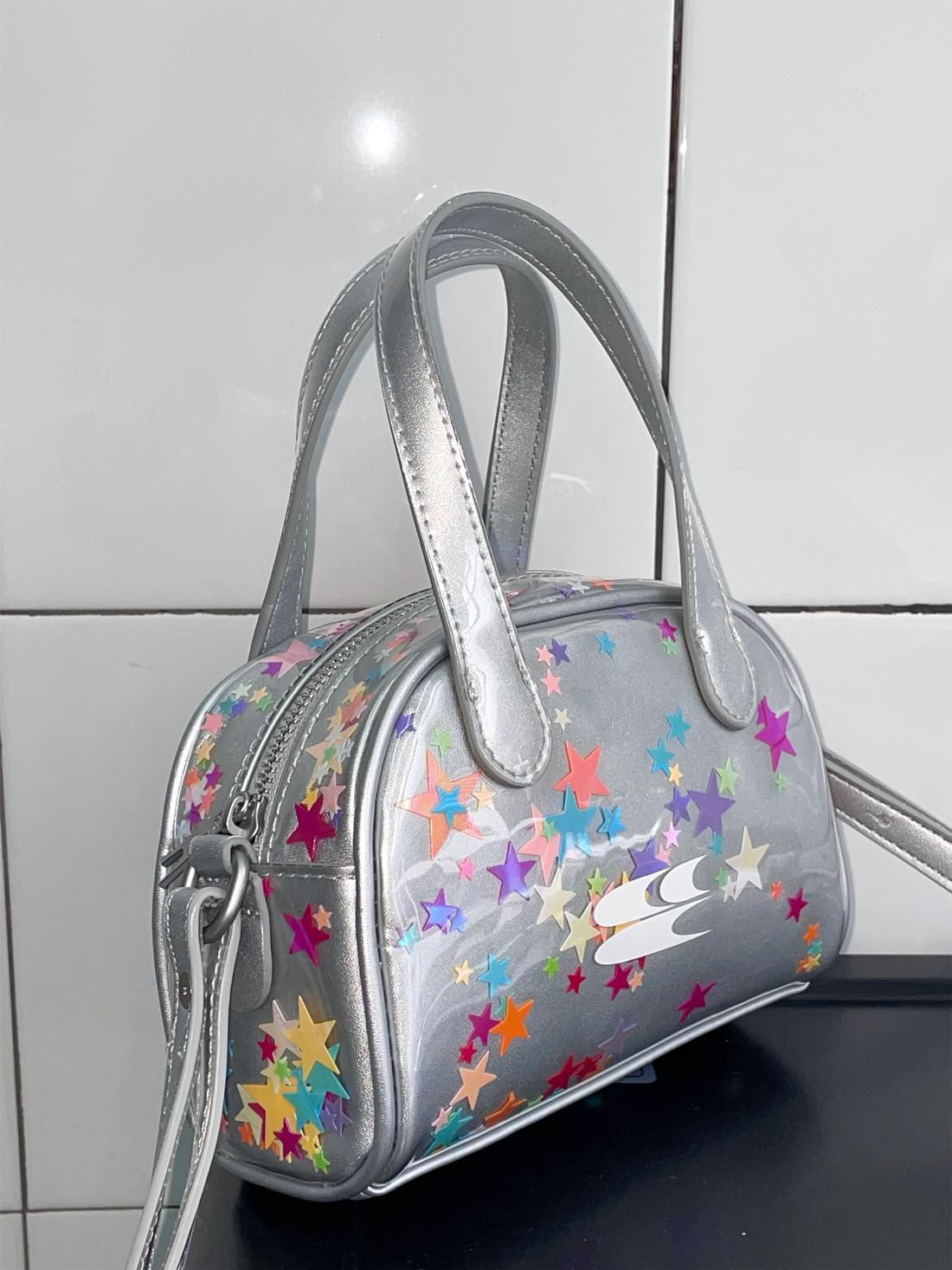 CryingCenter Y2K Star Shiny Boston Bag