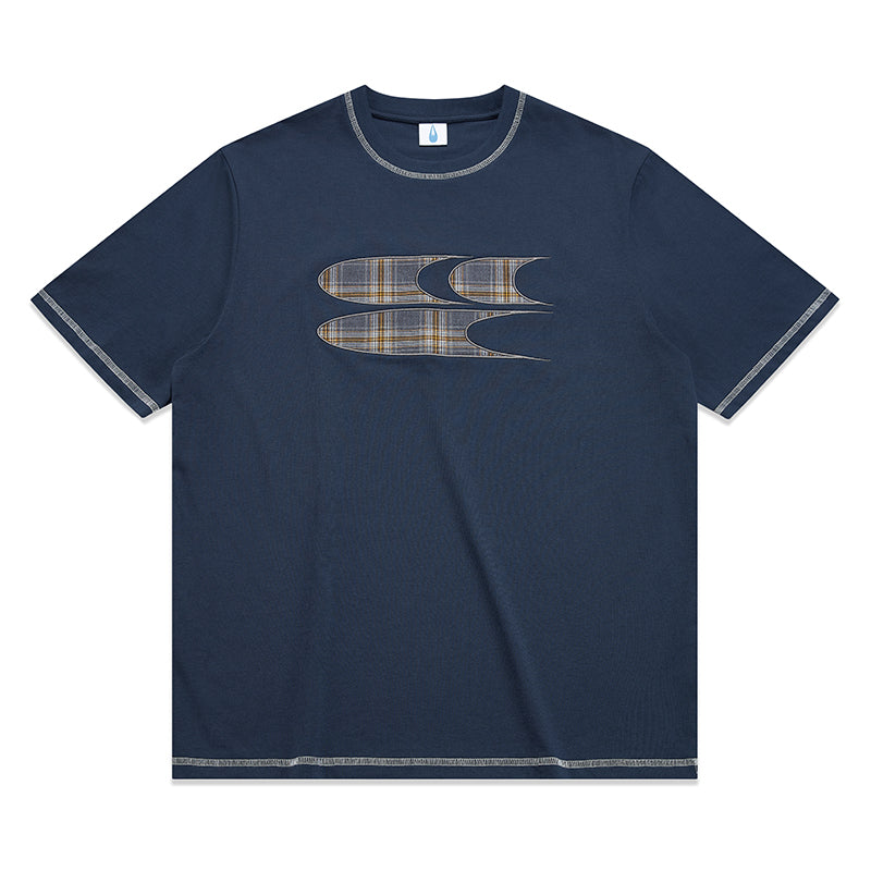 CryingCenter Plaid logo Tee