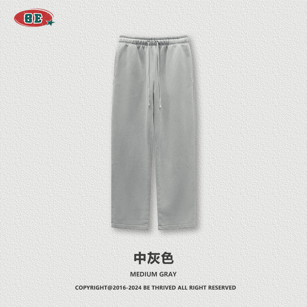 BE Velvet Knitted Straight Sweatpants