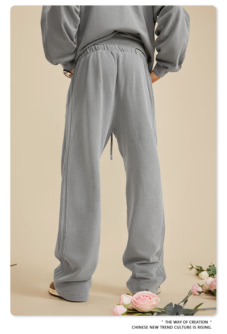 BE 450G 100% Cotton Washed Loose Sweatpants