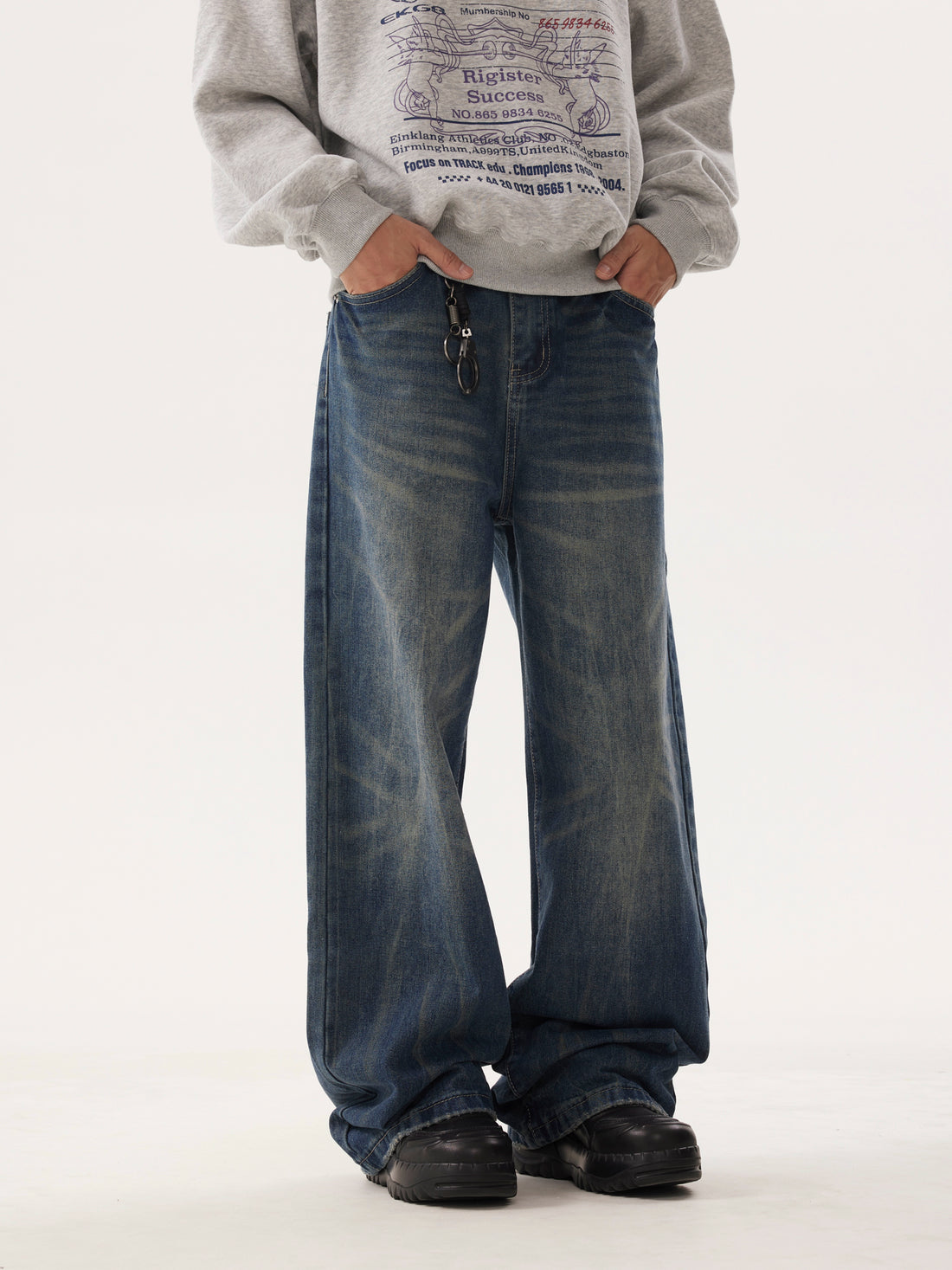 BTSG Nostalgic Wide Leg Jeans