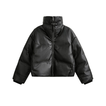 BTSG Segmentation Sense PU Leather Jacket