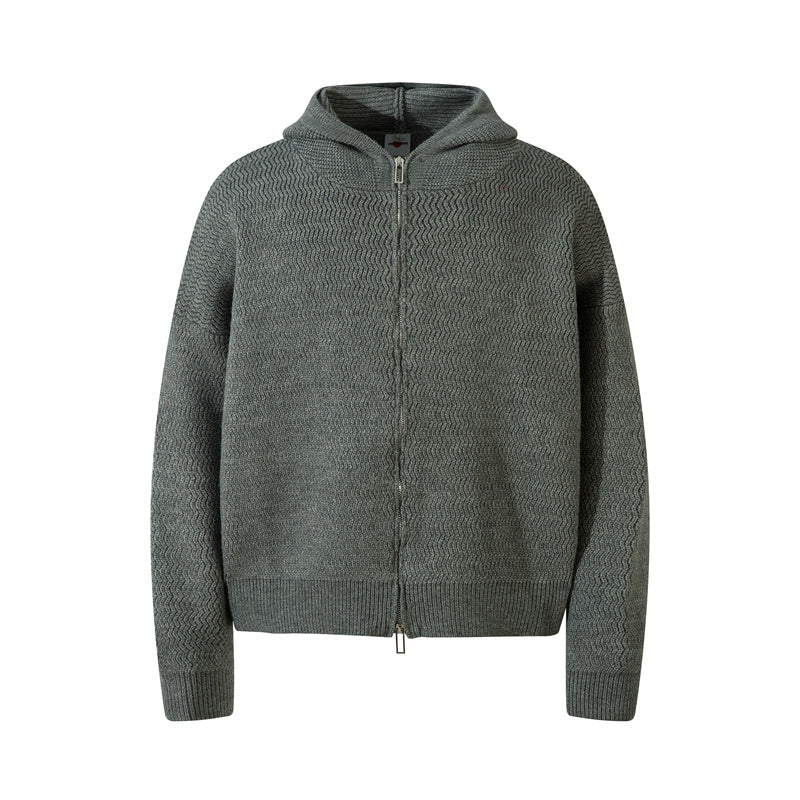 BTSG Lazy Meradra Hooded Knit Jacket