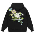 Harshandcruel Floral embroidery loose Hoodie