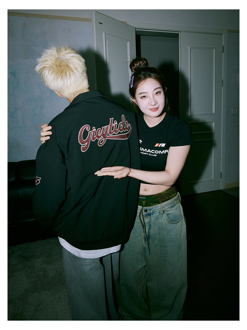 lemanism Embroidery College Jacket