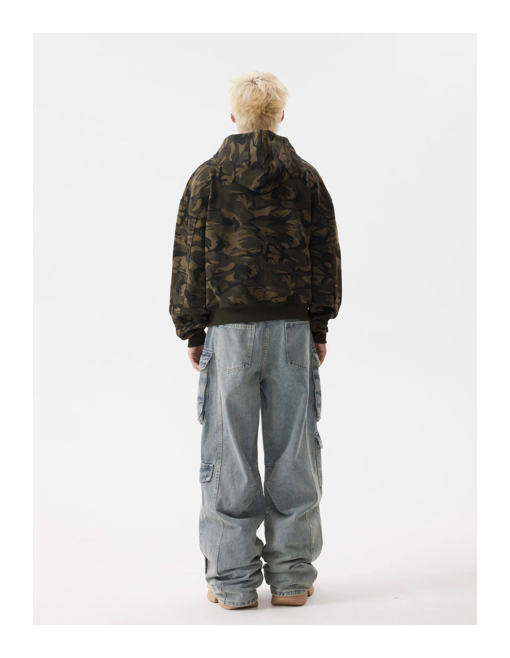 BTSG American Retro Jeans Cargo Pants Men