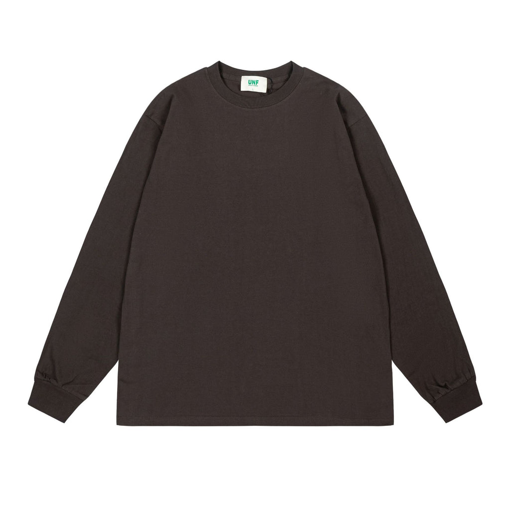 UNF Heavy 100% Cotton Loose Basic Understooth Long Sleeve Tee