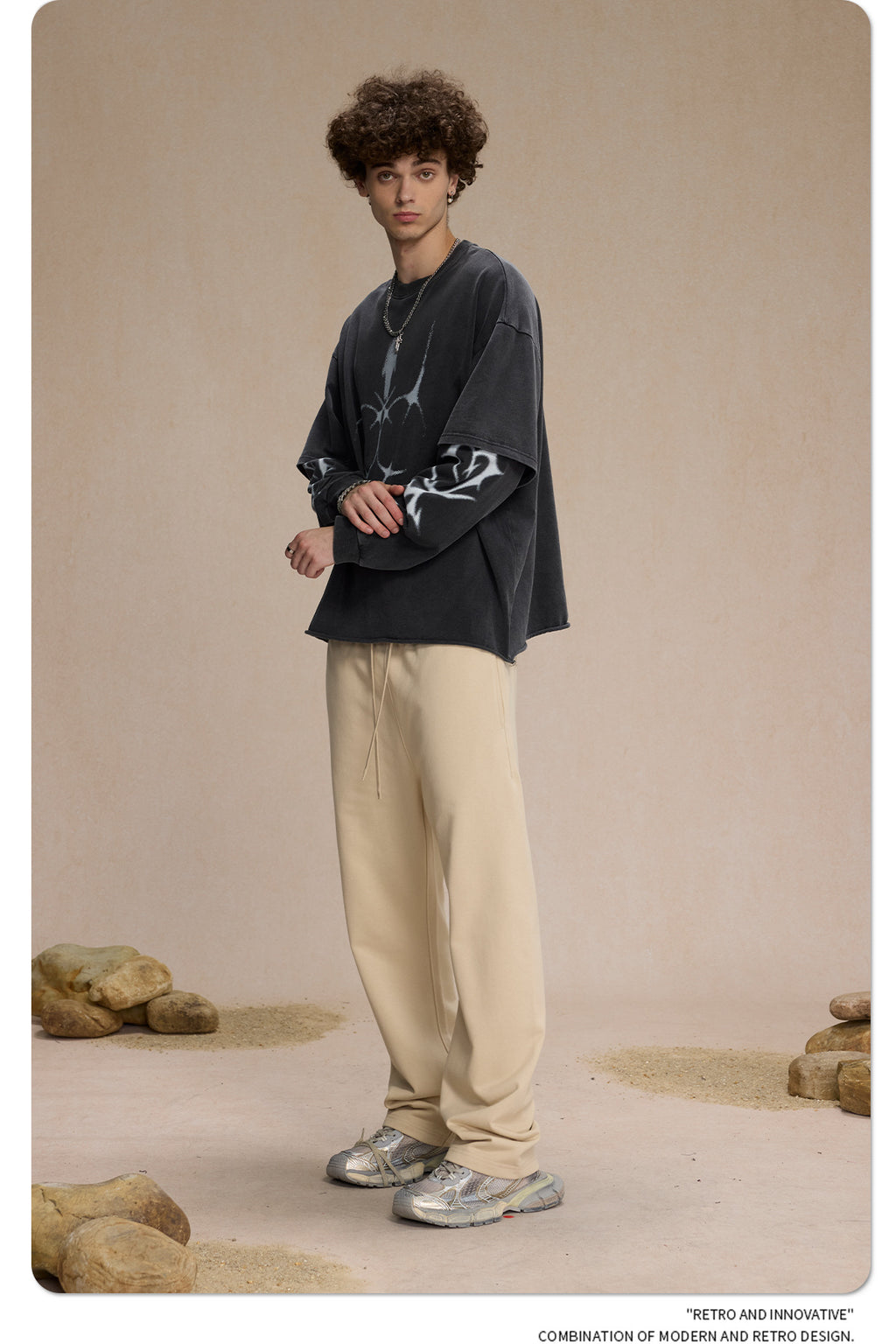 ARTIE Double Layer HASHI Long Sleeve Tee