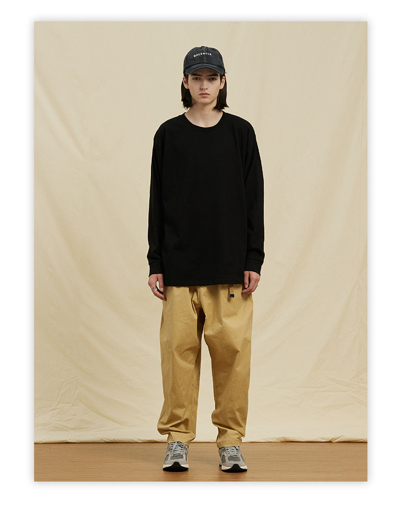 UNF Heavy 100% Cotton Loose Basic Understooth Long Sleeve Tee