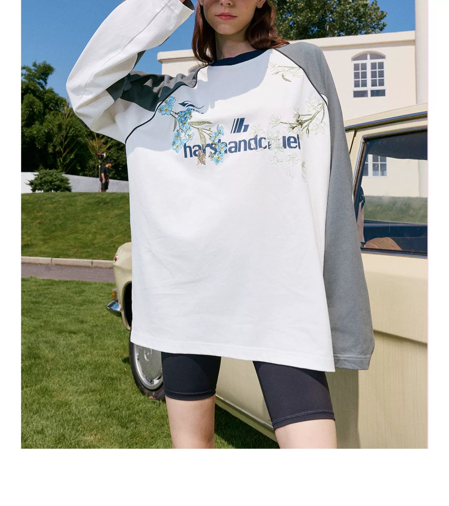 harshandcruel HACR Embroidery Long Sleeve Tee